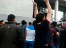Camiden çıkanlar gözaltına alındı