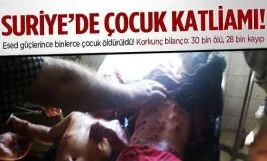 Suriye’de katledilen çocuk sayısı 3 bini geçti