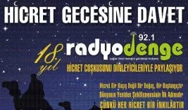 Radyo Denge’den “Hicret Gecesi”ne dâvet