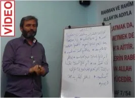 Kur’an Arapçası dersi (VİDEO)