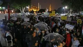 Mısır’daki idam kararları Ayasofya’da  protesto edildi