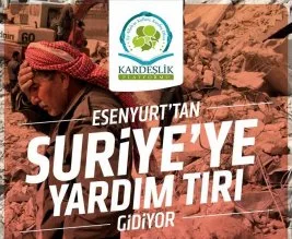 Esenyurt Kardeşlik Platformu’ndan Suriye yardımı