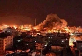 Siyonist işgalci Gazze’yi bombaladı
