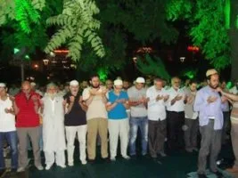 Ankara’da Kunut dualı Gazze eylemi
