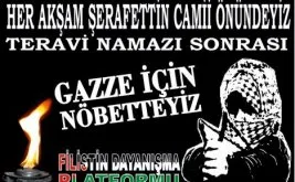 Konyalı Müslümanlardan “Gazze nöbeti”