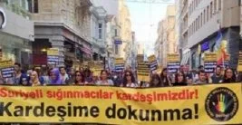 Suriyeli sığınmacılara yönelik şiddet protesto edildi