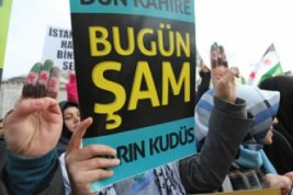 Beyazt'ta Baas zulmne protesto