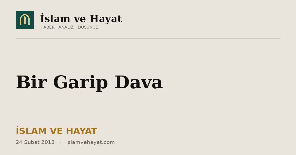 Bir Garip Dava