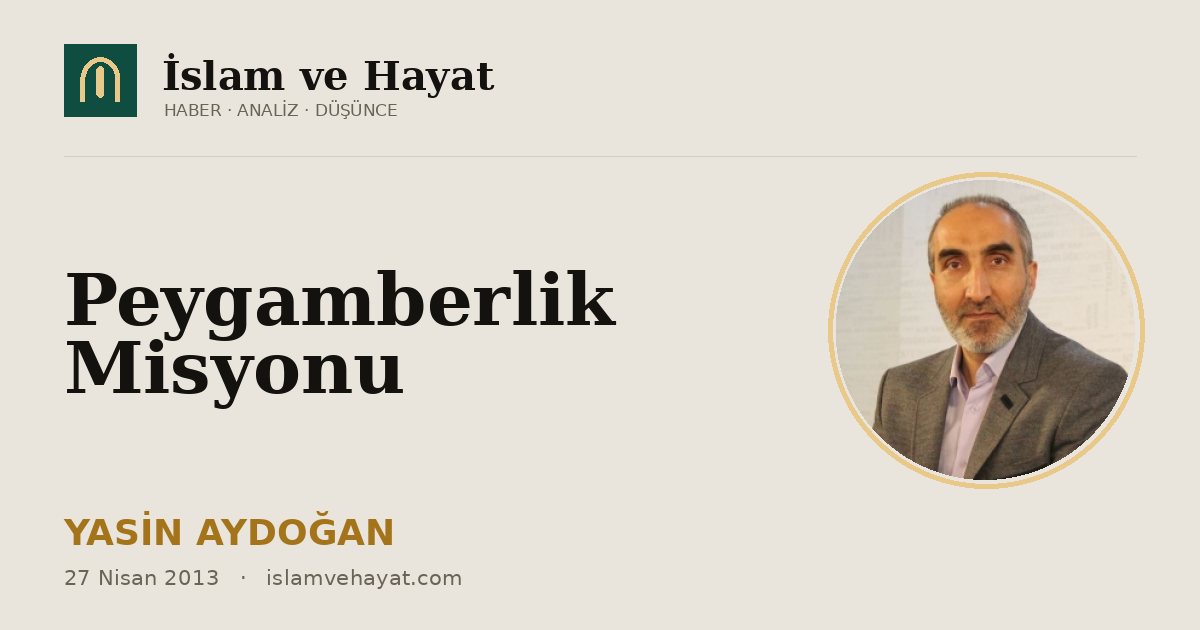 Peygamberlik Misyonu