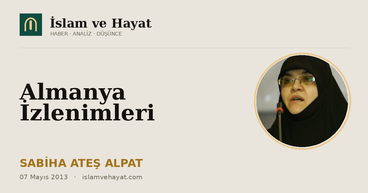 Almanya İzlenimleri