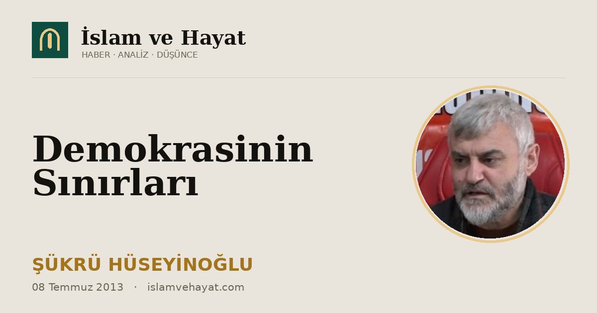 Demokrasinin Sınırları