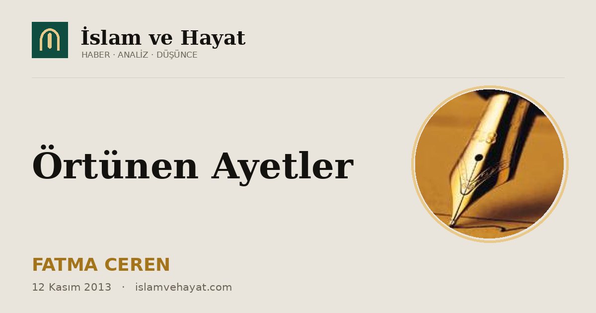Örtünen Ayetler