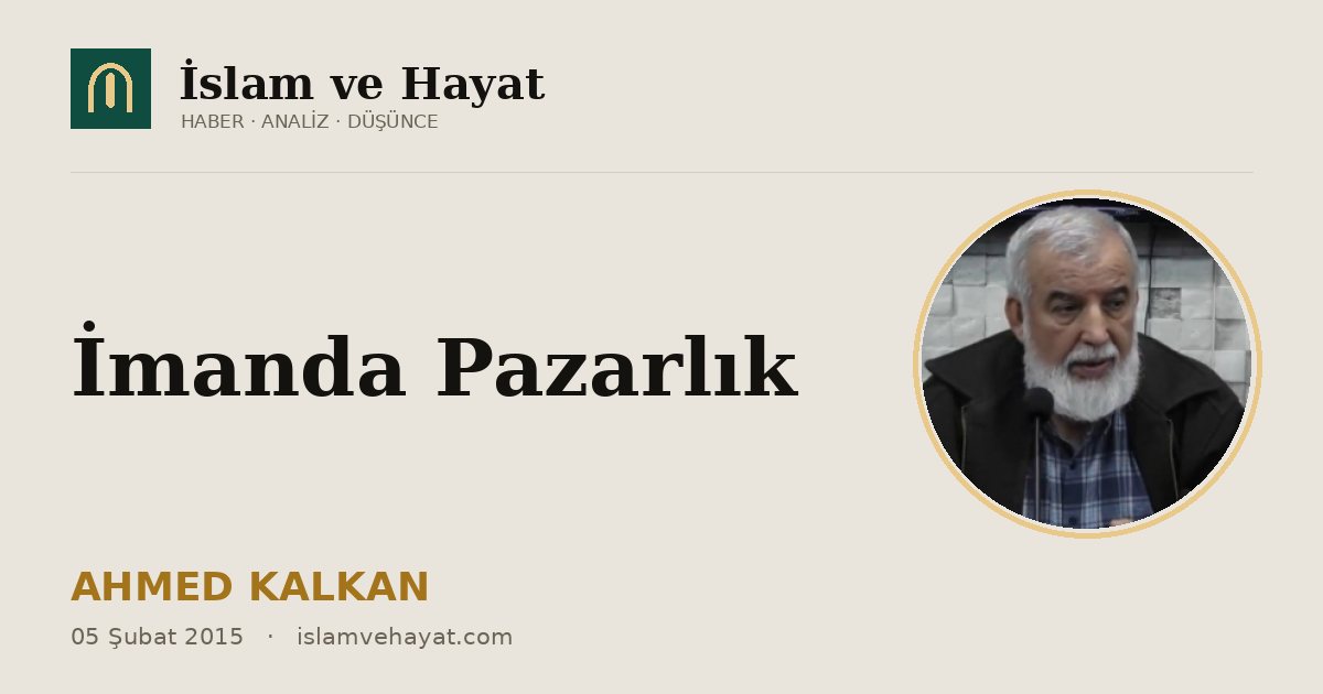 İmanda Pazarlık