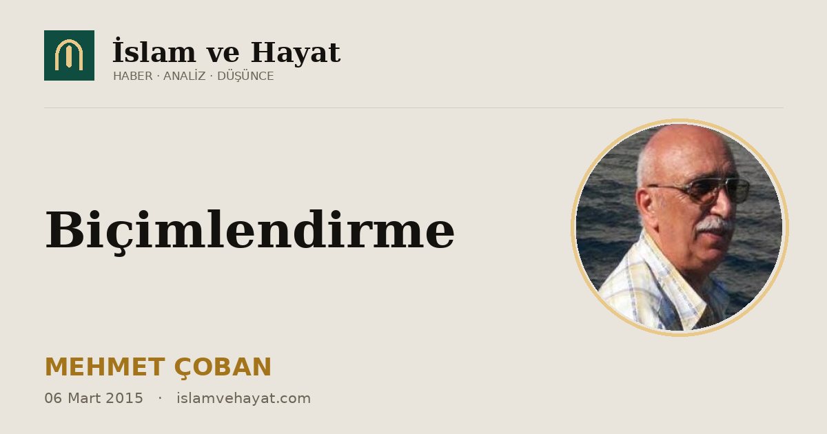 Biçimlendirme
