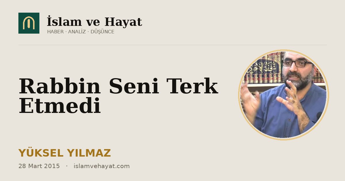 Rabbin Seni Terk Etmedi