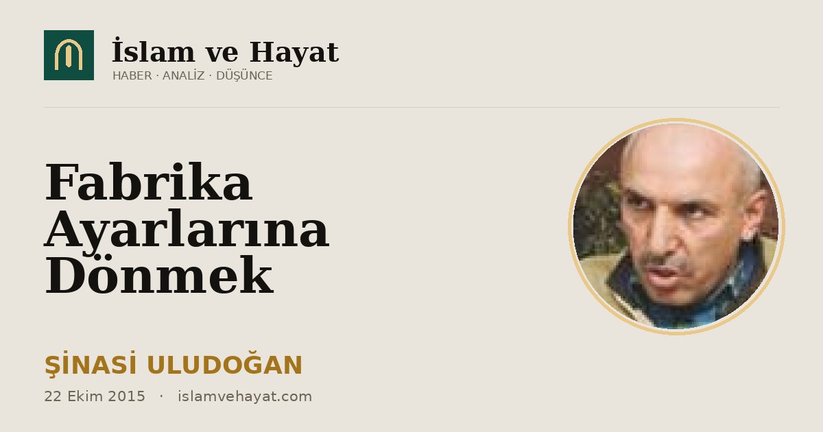 Fabrika Ayarlarına Dönmek