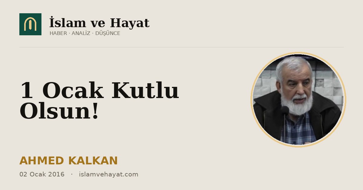 1 Ocak Kutlu Olsun!