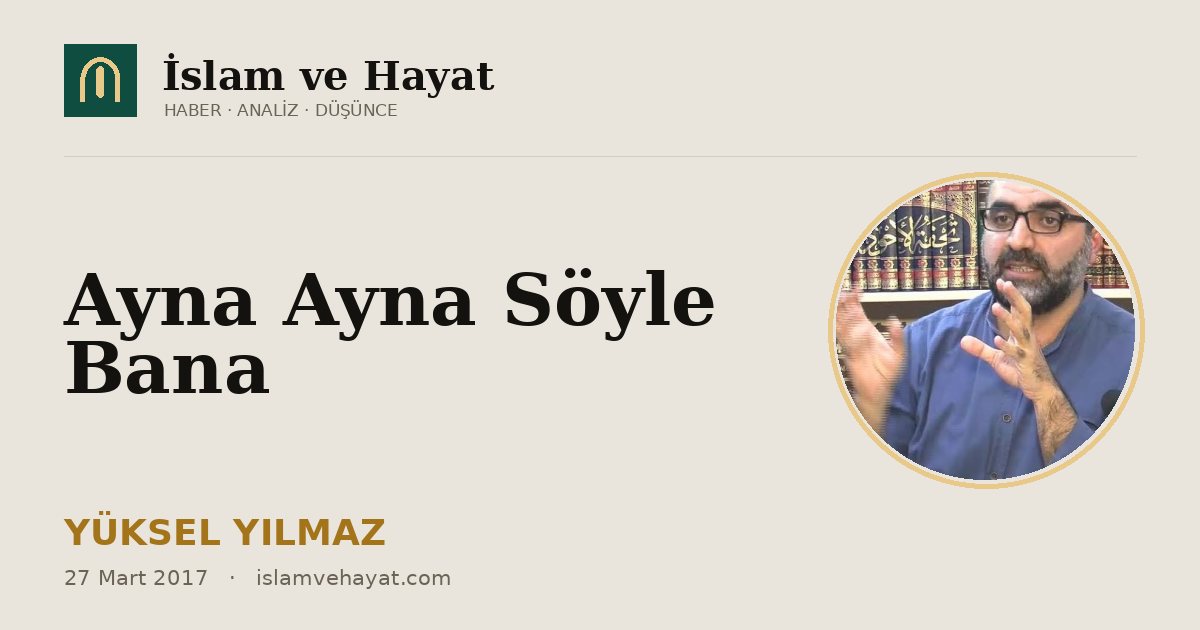 Ayna Ayna Söyle Bana