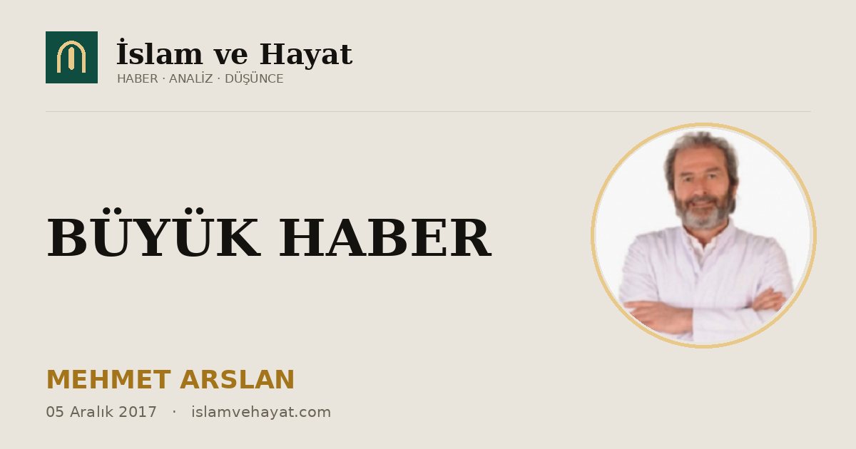 BÜYÜK HABER