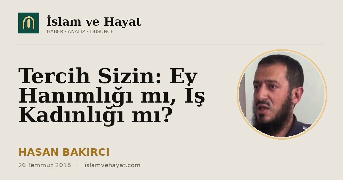 Tercih Sizin: Ev Hanımlığı mı, İş Kadınlığı mı?