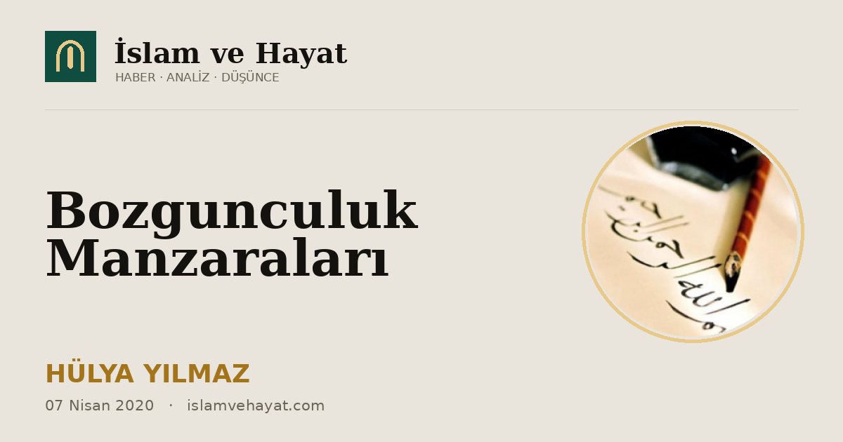 Bozgunculuk Manzaraları