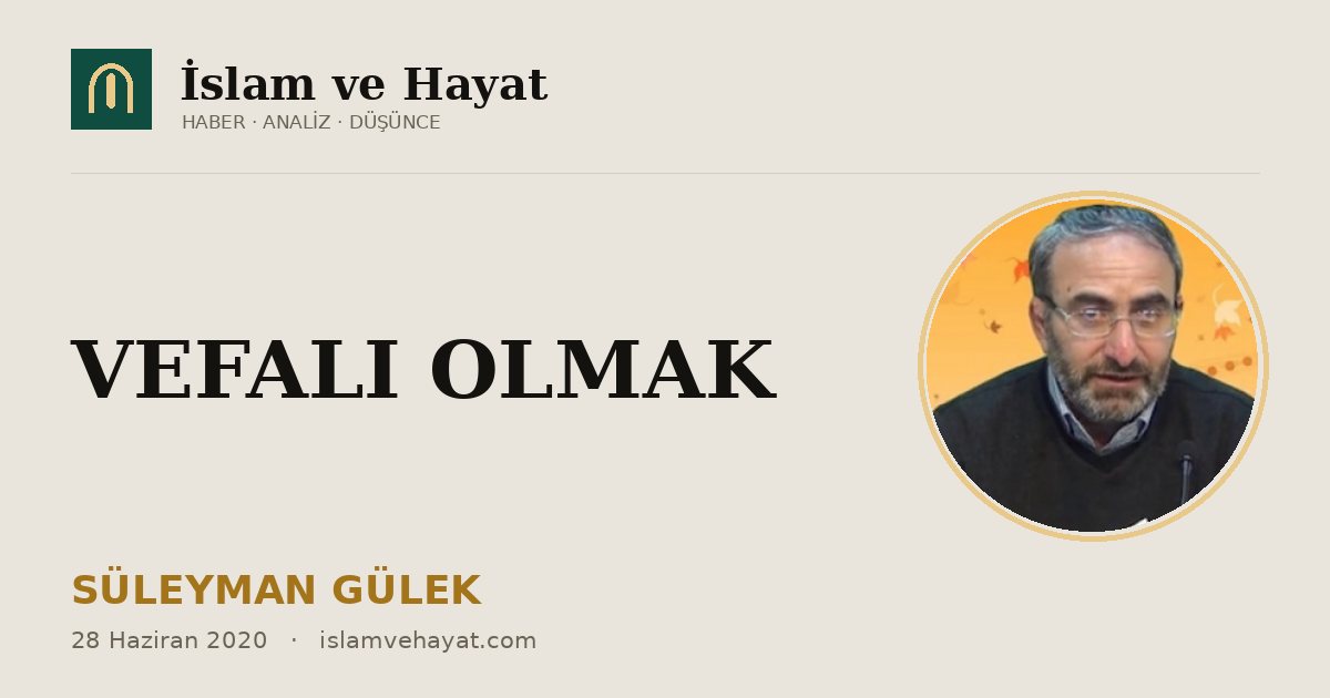 VEFALI OLMAK