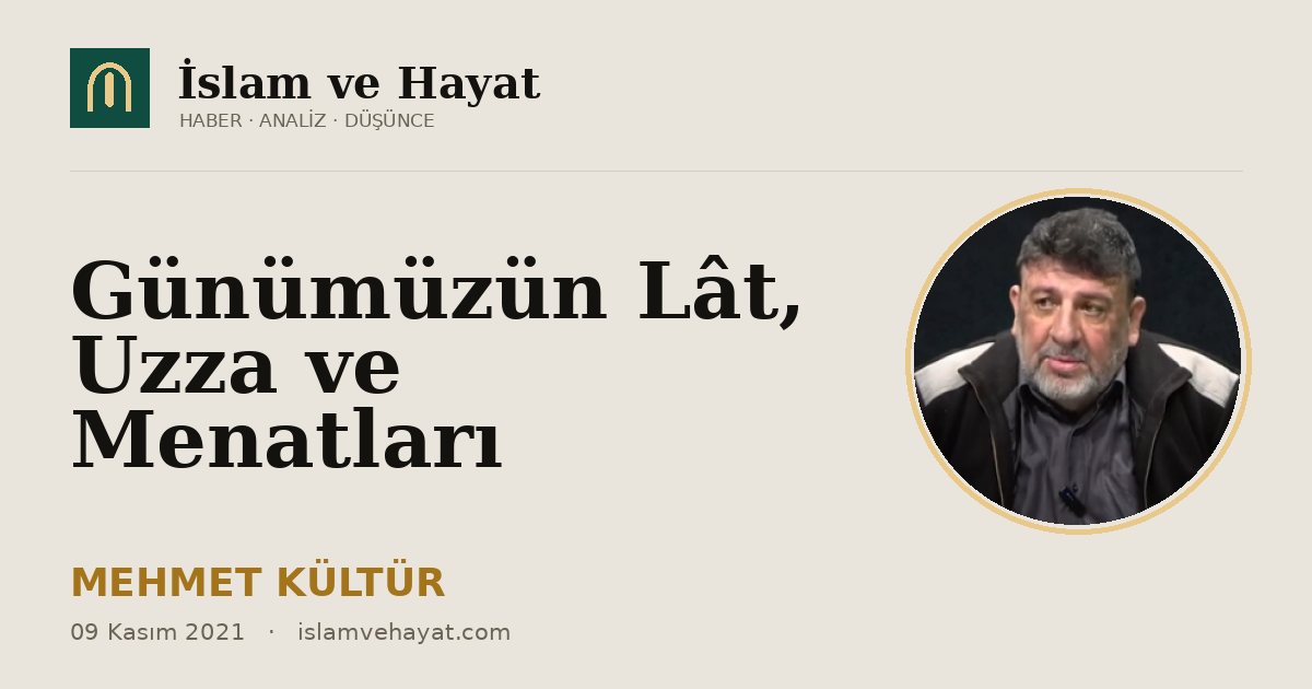 Günümüzün Lât, Uzza ve Menatları