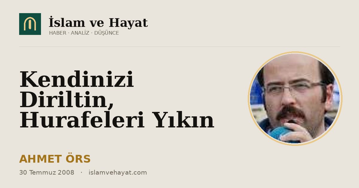 Kendinizi Diriltin, Hurafeleri Yıkın