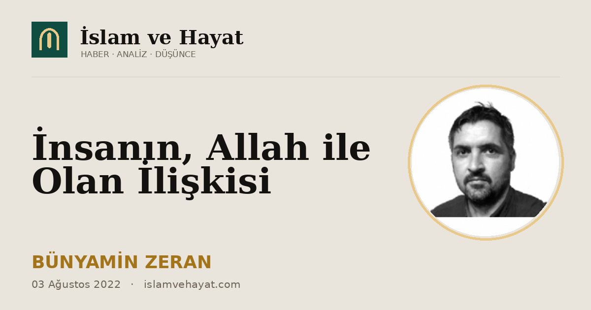 İnsanın, Allah ile Olan İlişkisi