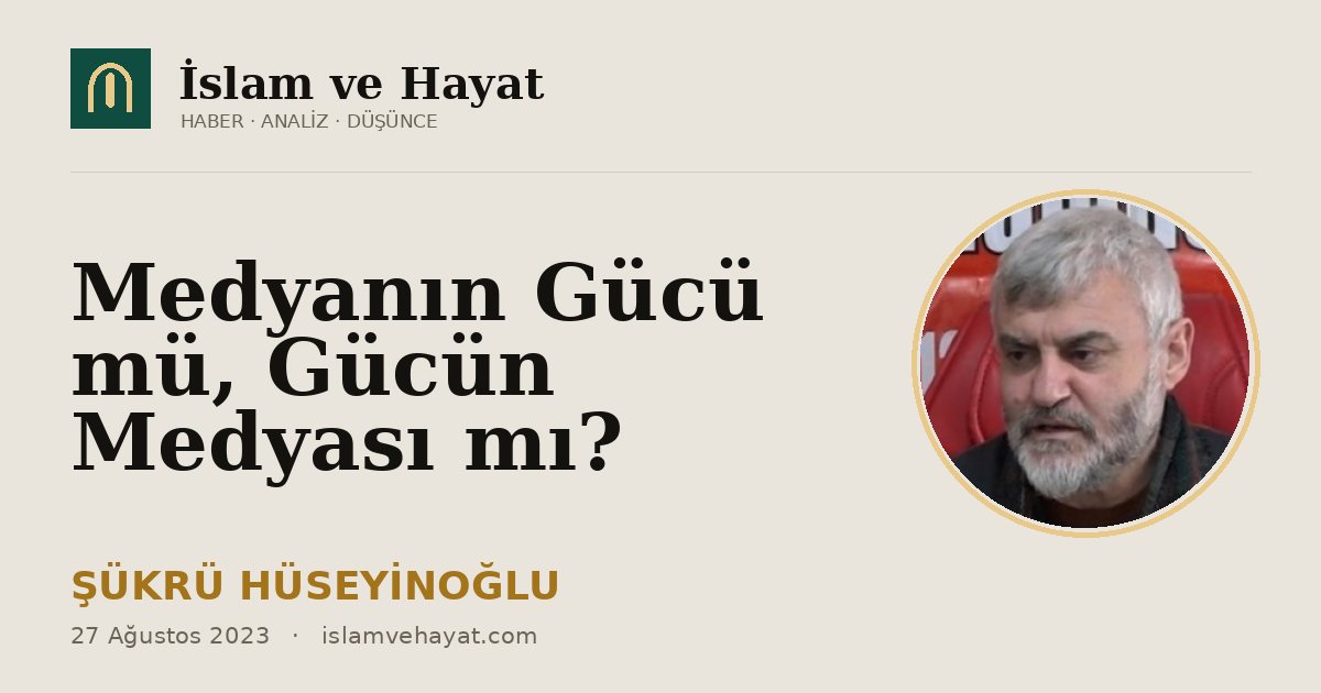 Medyanın Gücü mü, Gücün Medyası mı?