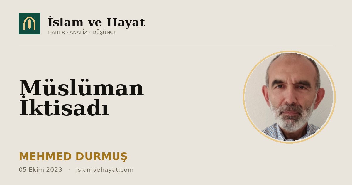 Müslüman İktisadı