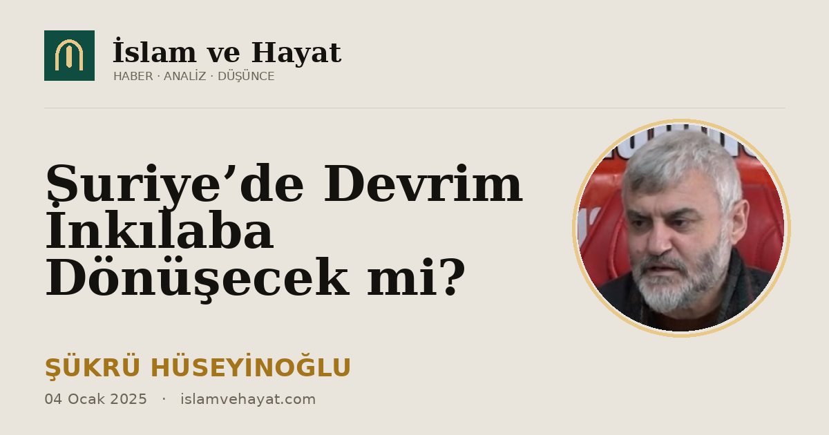 Suriye’de Devrim İnkılaba Dönüşecek mi?