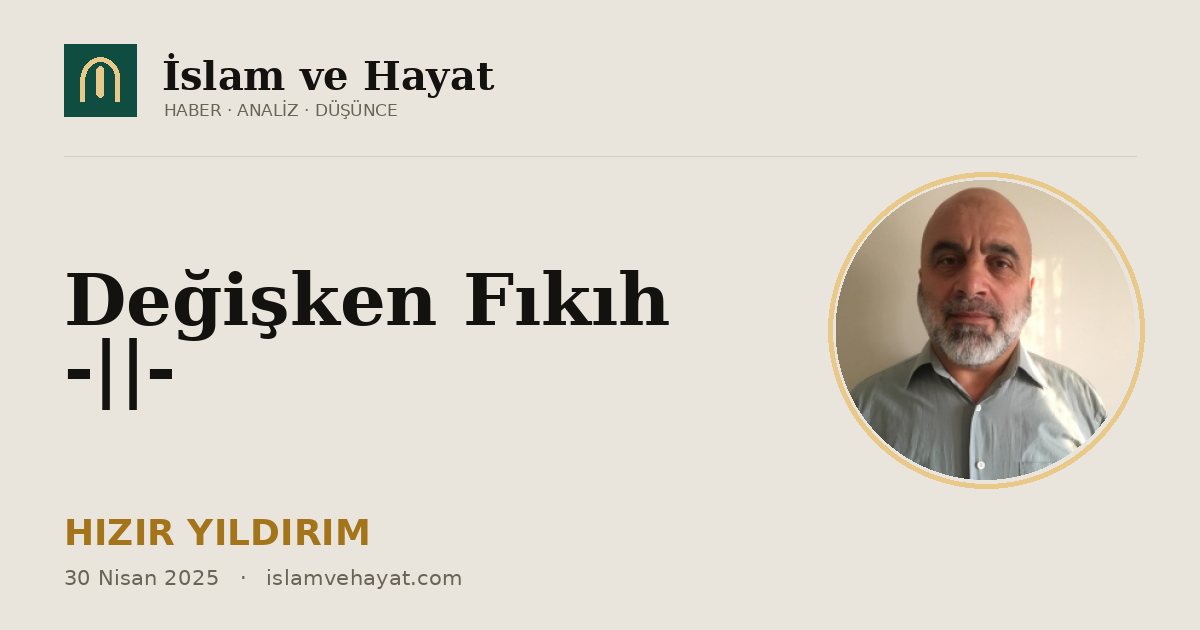 Değişken Fıkıh -||-