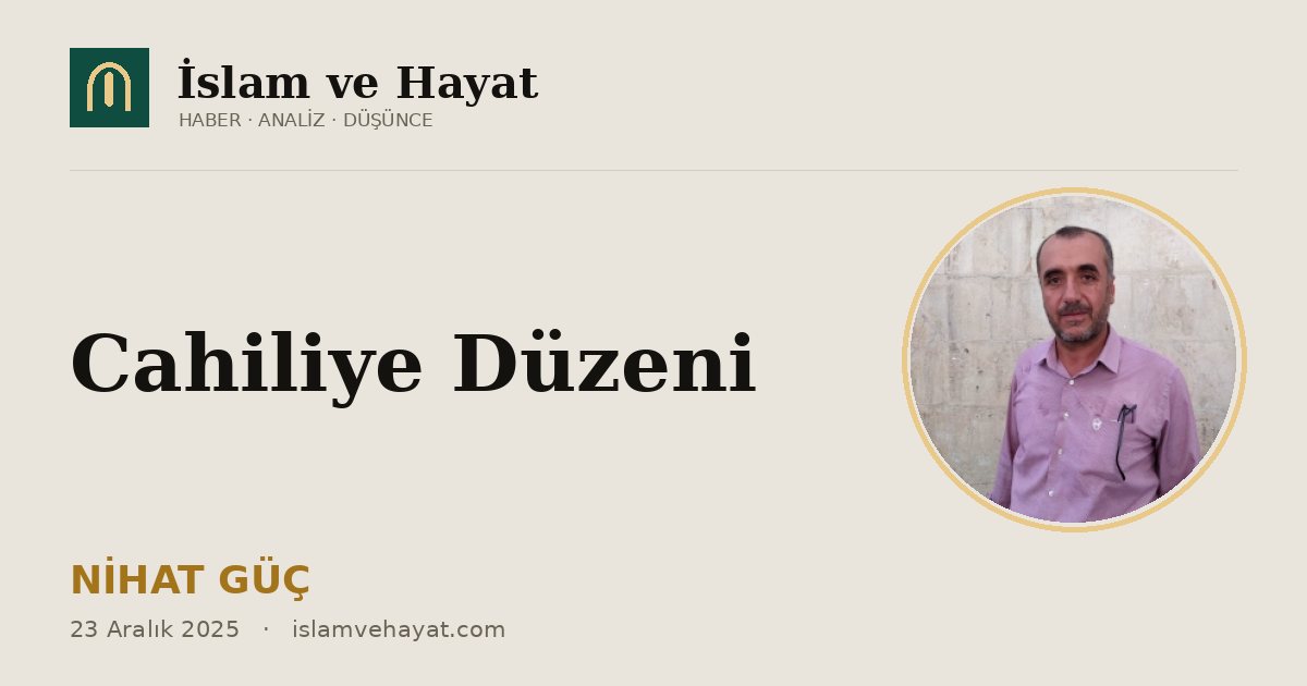 Cahiliye Düzeni