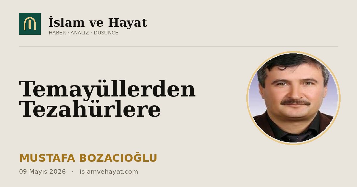 Temayüllerden Tezahürlere