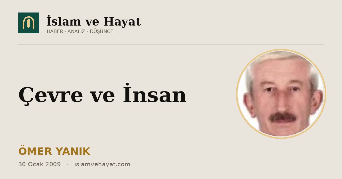 Çevre ve İnsan