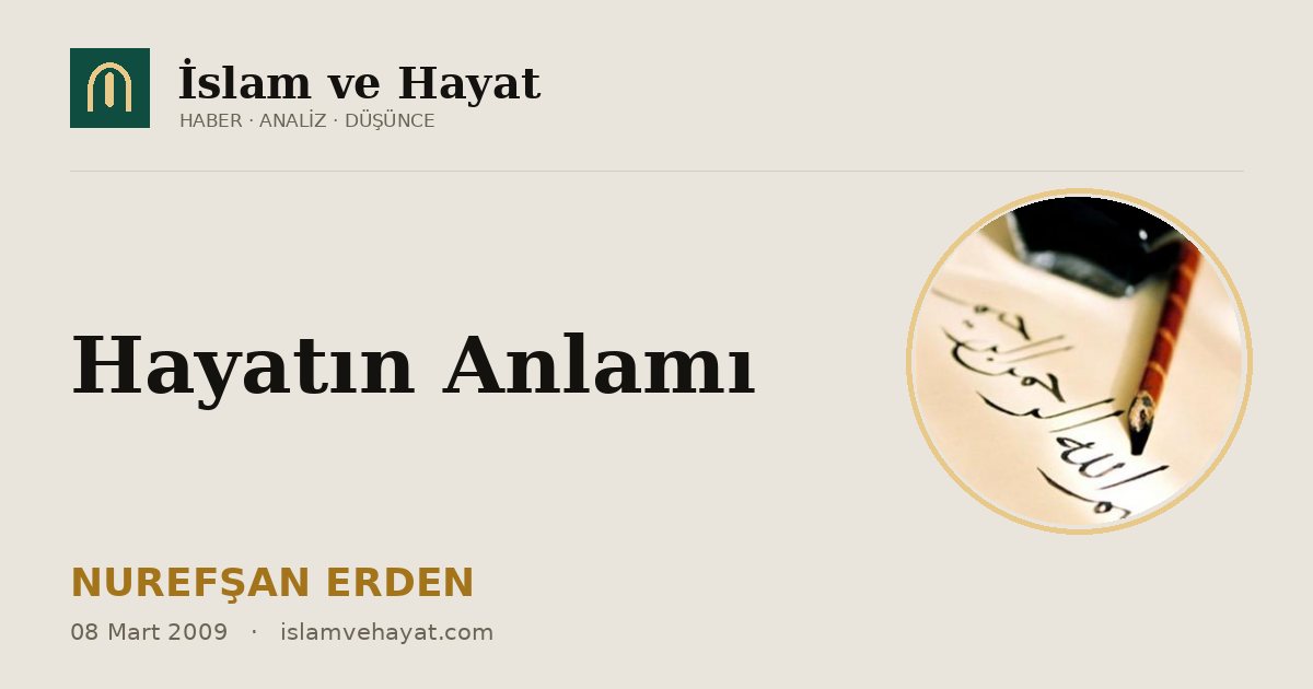Hayatın Anlamı