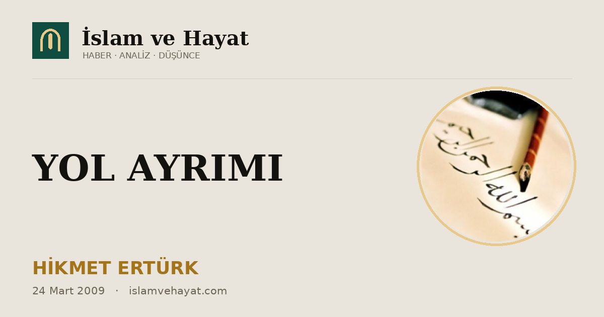 YOL AYRIMI