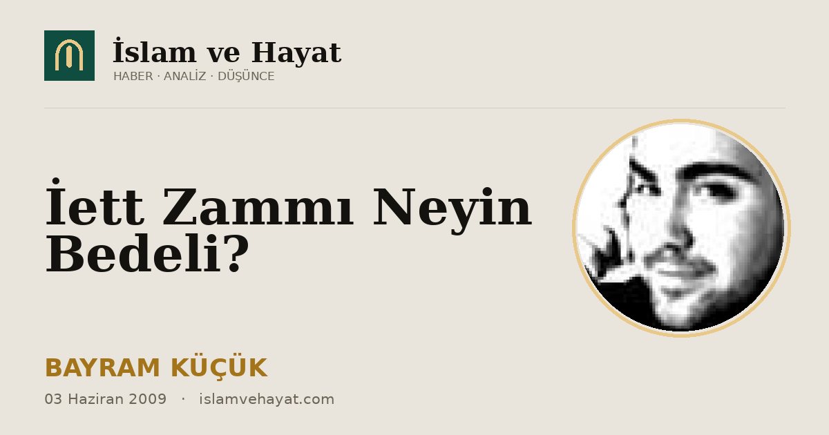 İett Zammı Neyin Bedeli?