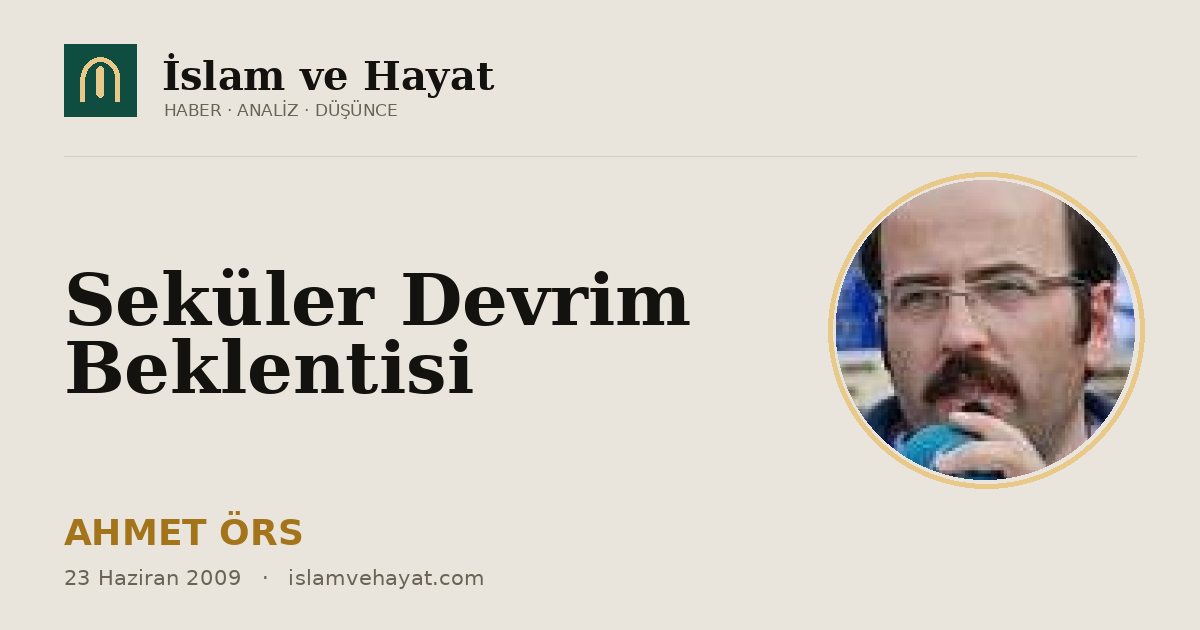 Seküler Devrim Beklentisi