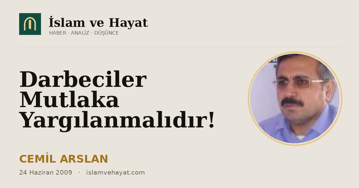 Darbeciler Mutlaka Yargılanmalıdır!