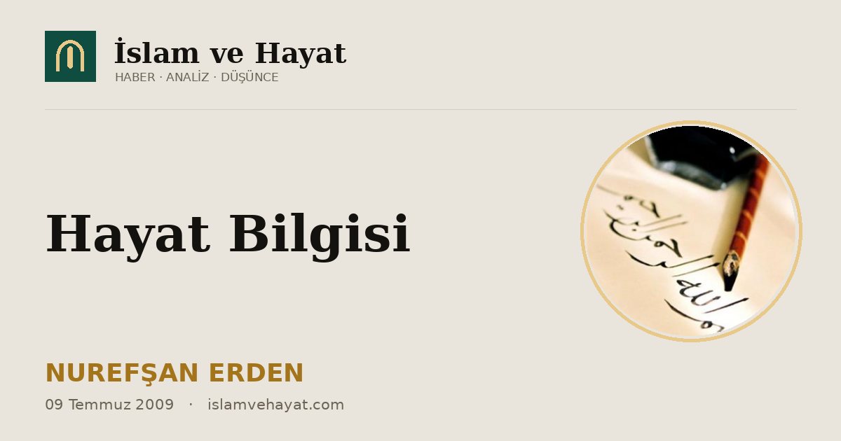 Hayat Bilgisi