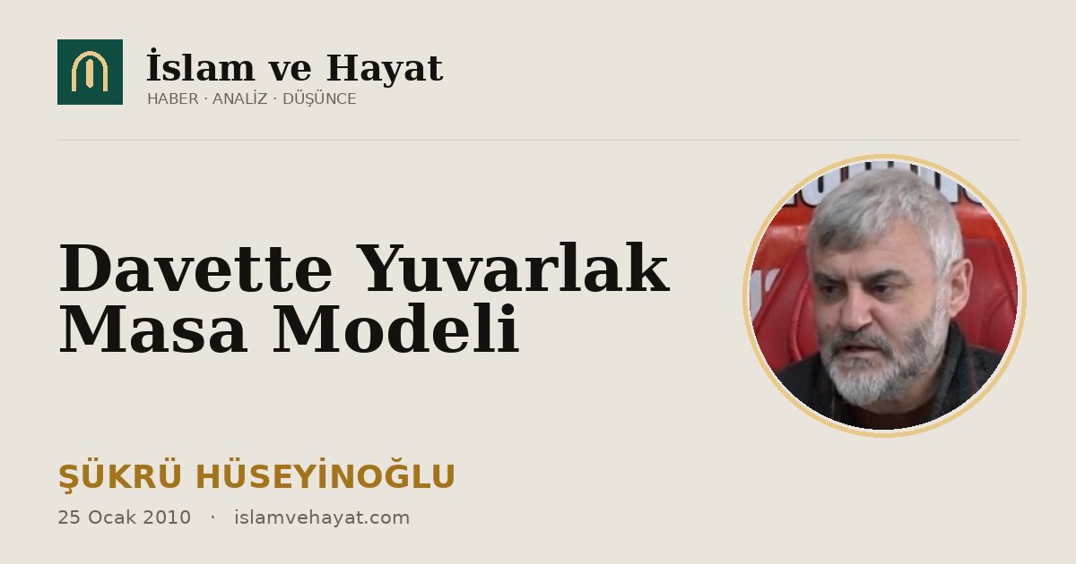 Davette Yuvarlak Masa Modeli