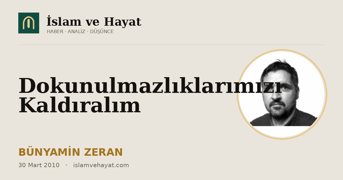 Dokunulmazlıklarımızı Kaldıralım