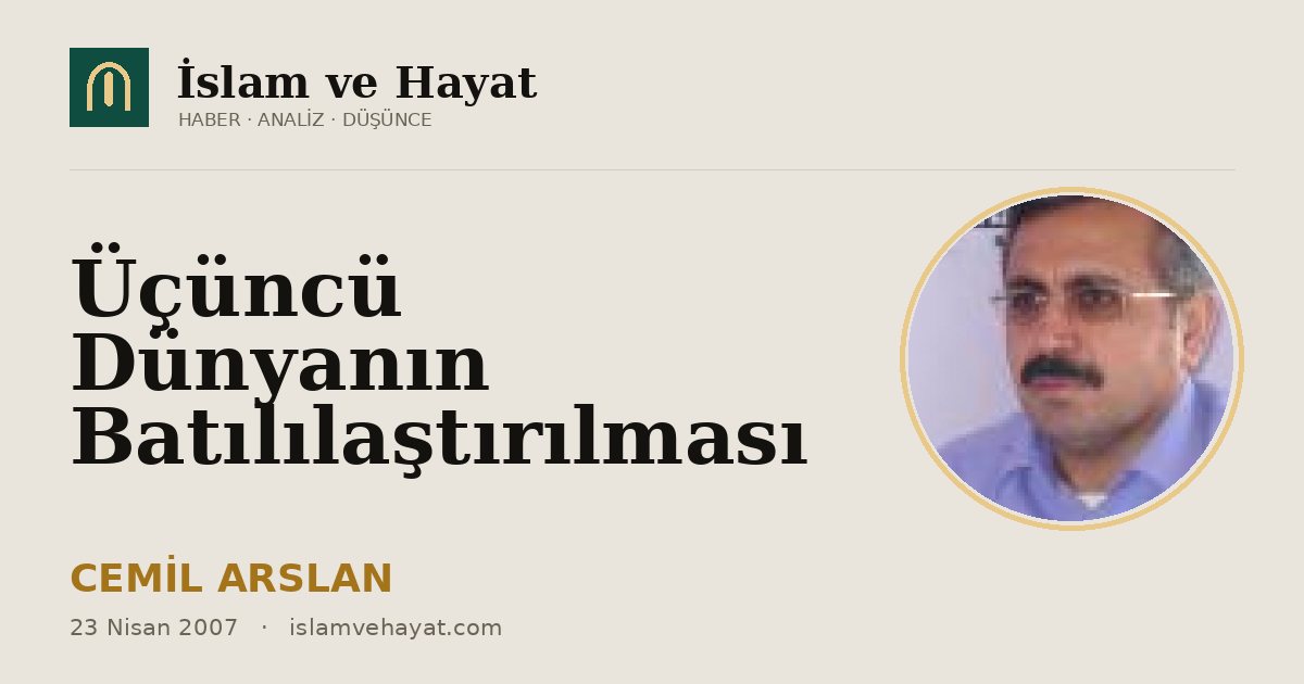 Üçüncü Dünyanın Batılılaştırılması