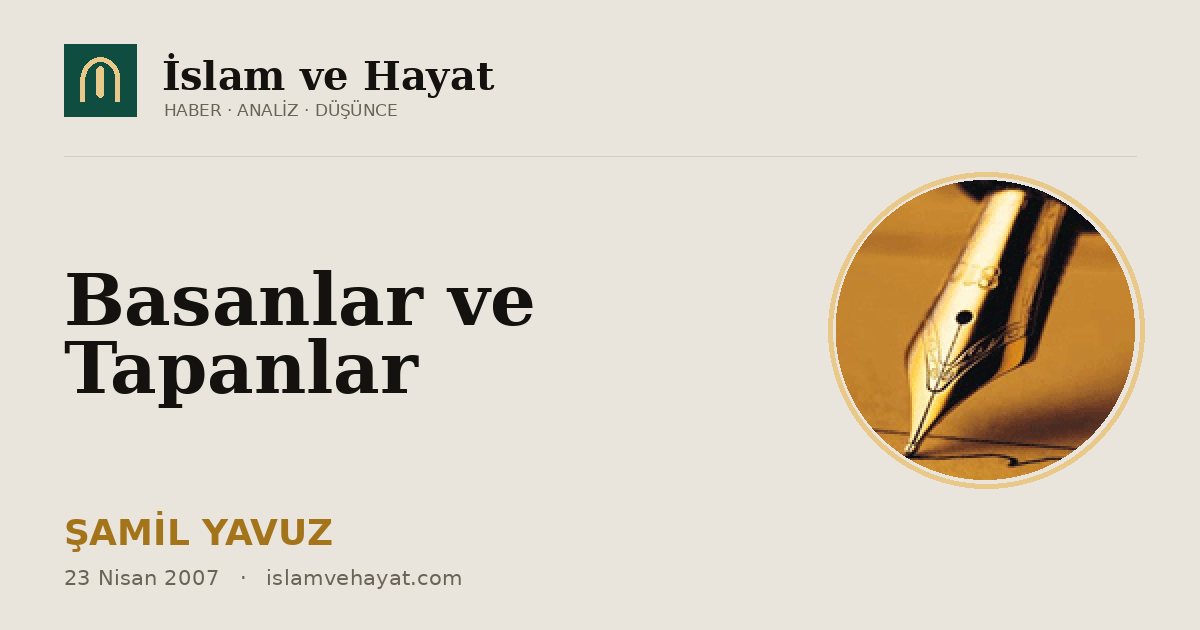 Basanlar ve Tapanlar