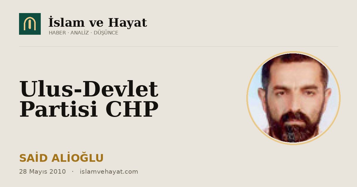 Ulus-Devlet Partisi CHP