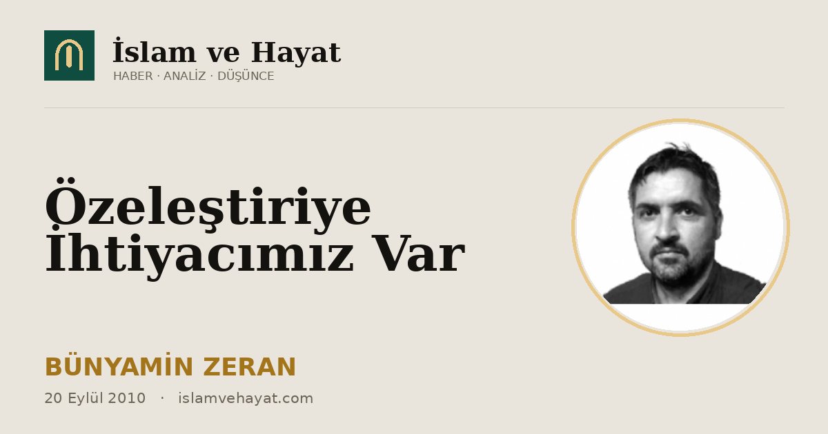 Özeleştiriye İhtiyacımız Var