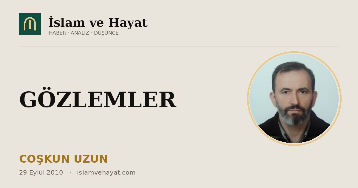 GÖZLEMLER