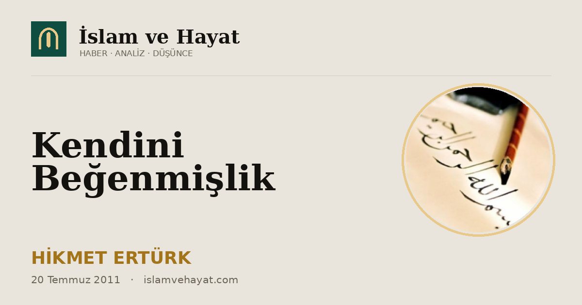 Kendini Beğenmişlik
